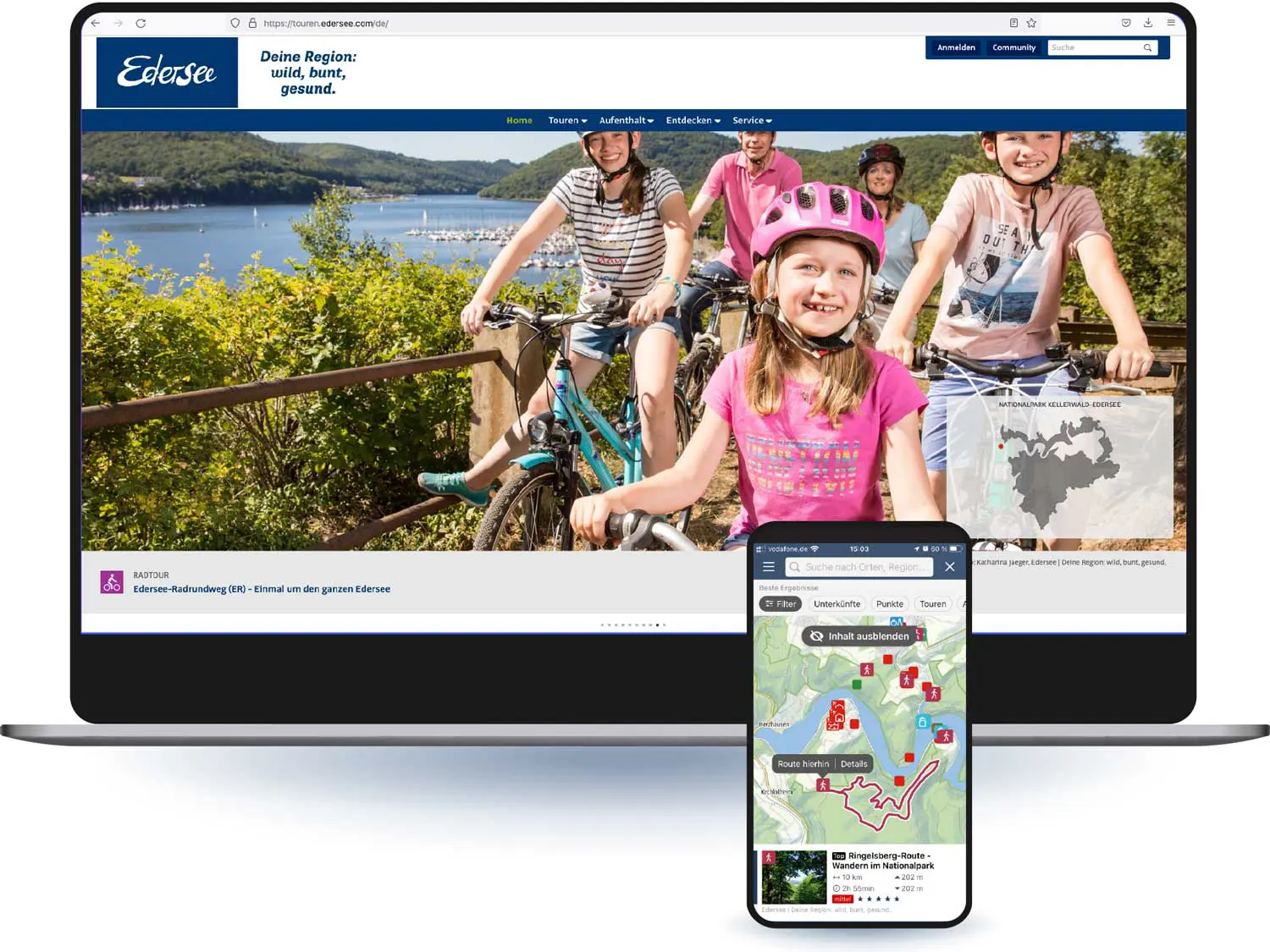 Einfach, intuitiv und digital – Edersee-App 1 Einfach, intuitiv und digital – Edersee-App