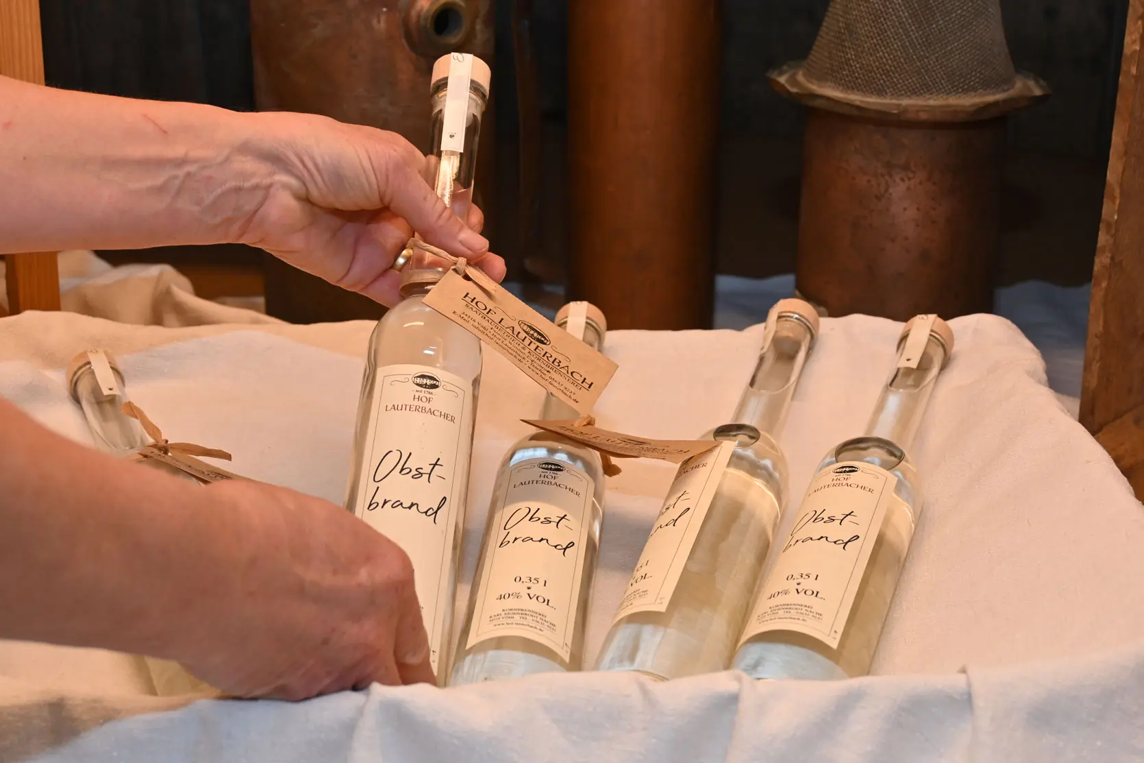 Eine Auswahl an Bränden vom Hofgut Lauterbach