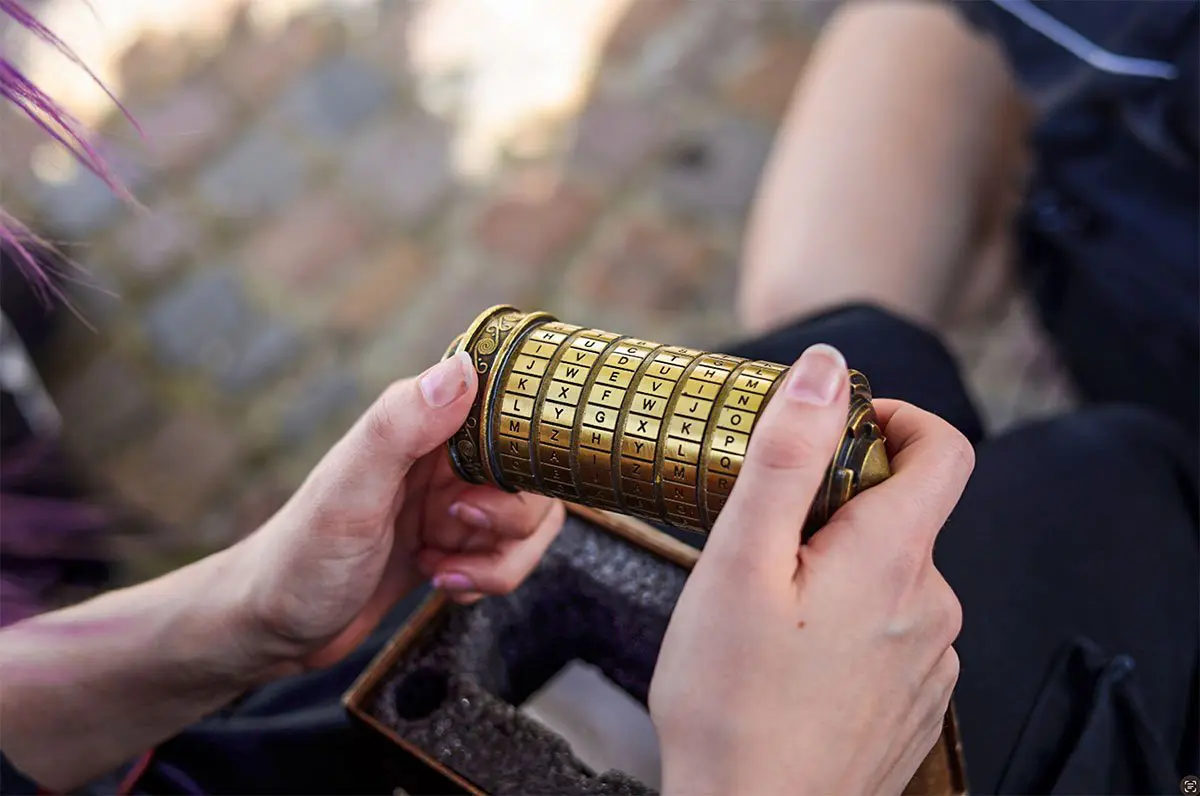 Eine Dechiffrierrolle.