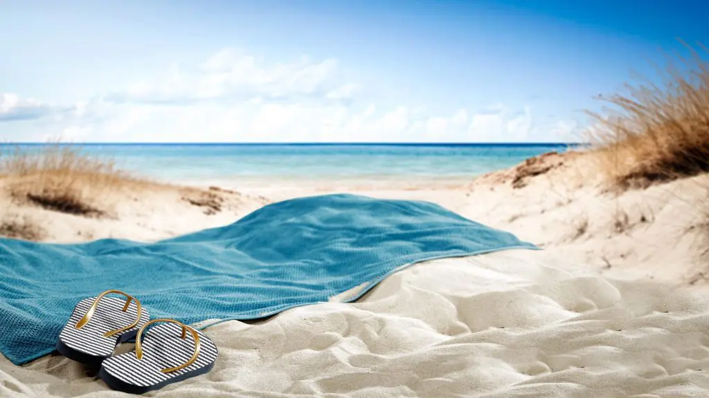 Ein Handtuch am Meer