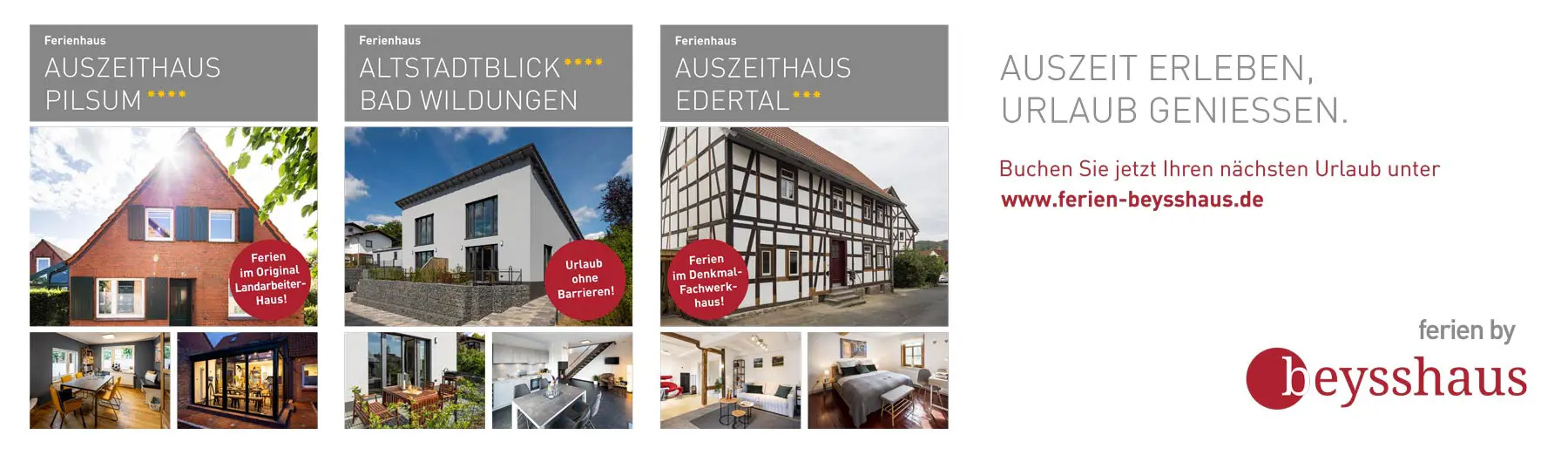 Beysshaus Ferienhäuser in Bad Wildungen, Edertal, Pilsum