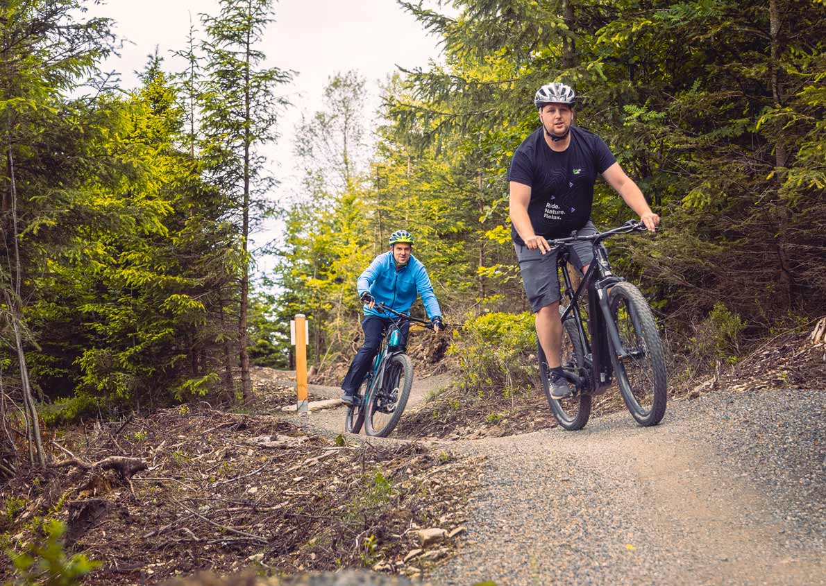 Neue Wege: Die Green Trails 4 Sichere Wege mit minimalem Unfallrisiko in schöner Natur,
ganz ohne asphaltierte Wege.